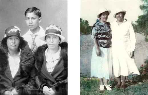c. 1930 ^ Refugio Medina, son Manuel Delgado, Dolores (Lola) / c. 1938 ^ Refugio & Dolores