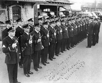 January 1935 ^ Inspection at the San Bernardino Police Department