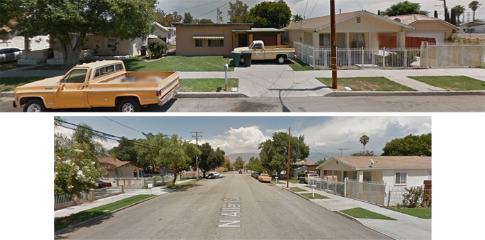 APRIL 2012 ^ Google street views (camera: looking east, near corner of Bryant street) & (camera: looking north, toward Third street) "I guess Allen street used to be a main road to Re