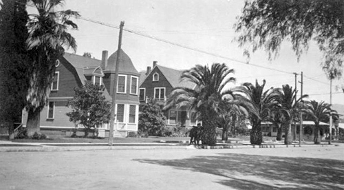 c.1920 ^ Bryant street (camera: looking northeast, near corner of Allen street)