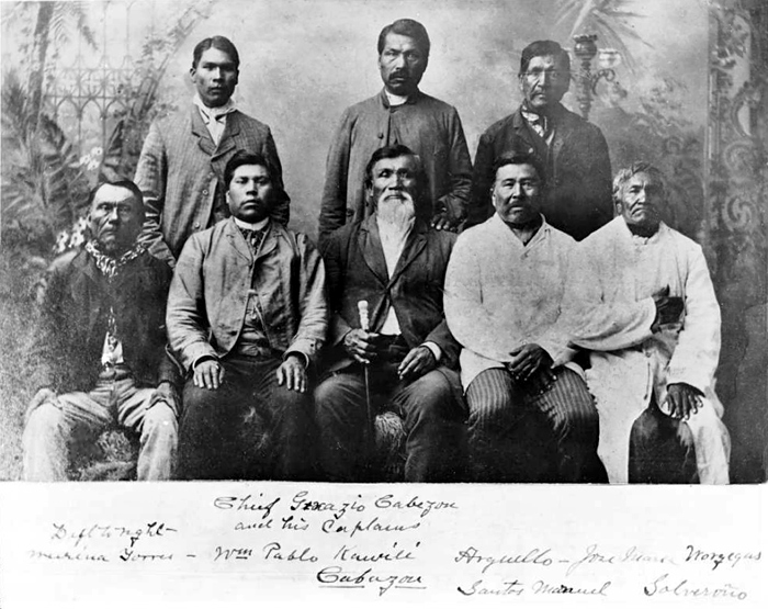c.1891 ^ Chief Gervasio Cabazon of the Cahuilla people