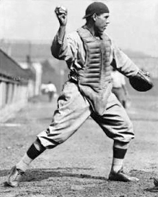 September 17, 1911 ^ John Tortes Meyers playing for the New York Giants
