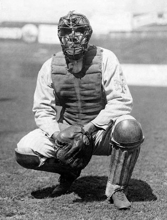 c.1911 ^ John Totes Meyers catching for New York Giants