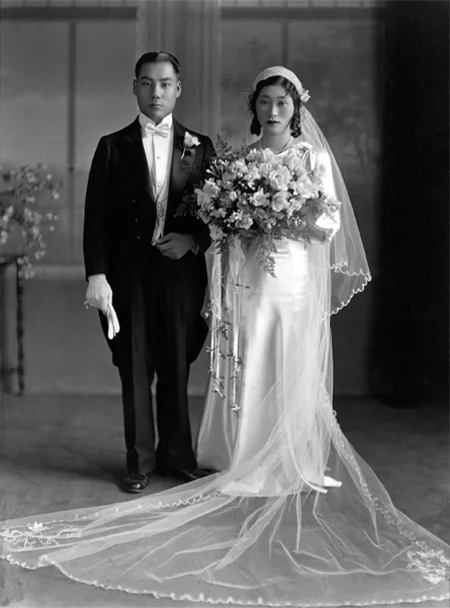 ^ George & Mary in Los Angeles in 1934 Excerpt from an Interview with George Sakoguchi in 1976: "My wife's house is practically across the street from my father's house in Japan. The parents used to talk, 'Well, I have a daughter