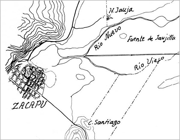 1897 ^ Map of Zacapu, Michoacan
