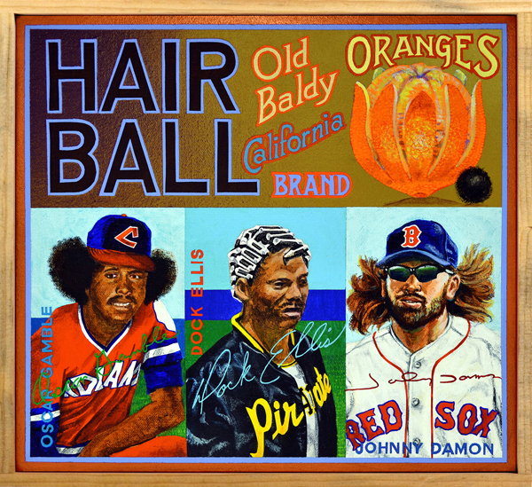   Hair Ball Brand   Viewers of games played during the 2015 post-season were treated to an amazing display of flowin’ growin’ locks and beards. Young New York Mets hurler Jacob deGrom looked like a time-traveling Kiss fan from the 1970s while Houston