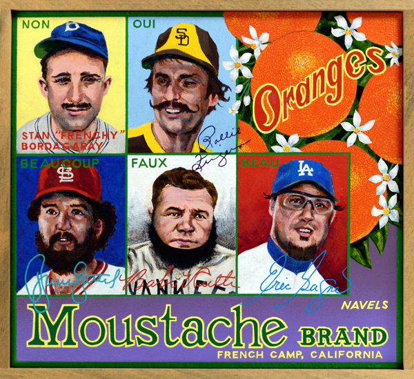   Moustache Brand   Grooming styles in baseball have always reflected aspects of male fashion in vogue during the era in which players lived. Facial hair was common among ballplayers prior to the early 1900s, for example, but the clean-shaven look do