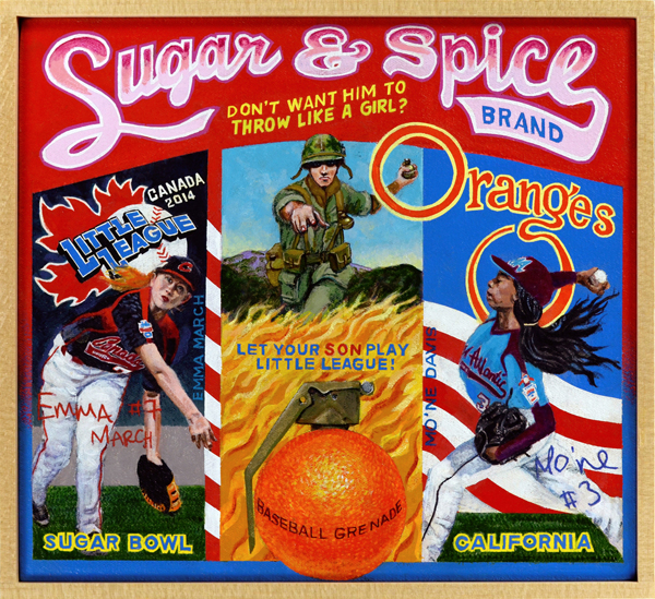 Sugar & Spice Brand Once upon a time, to “throw like a girl” was a phrase used to impugn a boy’s budding masculinity. Thanks to the two young ladies pictured here, those words now have a different and more positive meaning. In 2014, Emma March and Mo’Ne Davis created a global buzz after they appeared as pitchers in the Little League World Series, the first time that two girls starred in that showcase. Emma March represented Canada’s entry, the S. Vancouver Little League team, as a pitcher and first baseman; Mo’Ne Davis played for the Taney Dragons of Philadelphia. Both had live, moving fastballs that broke 70 mph on radar guns, a velocity equivalent to a bit over 90 mph at a regulation distance. Although both played a role in making history, Mo’Ne Davis emerged as the star, becoming the first African-American girl to participate in the series, and the first girl to hurl a complete game victory—and a shutout to boot. She was also the first youngster to appear on the cover of Sports Illustrated while a Little League player. The stunning success of this sugar & spice tandem points to a future where players will be judged solely on their talent, not on their gender.