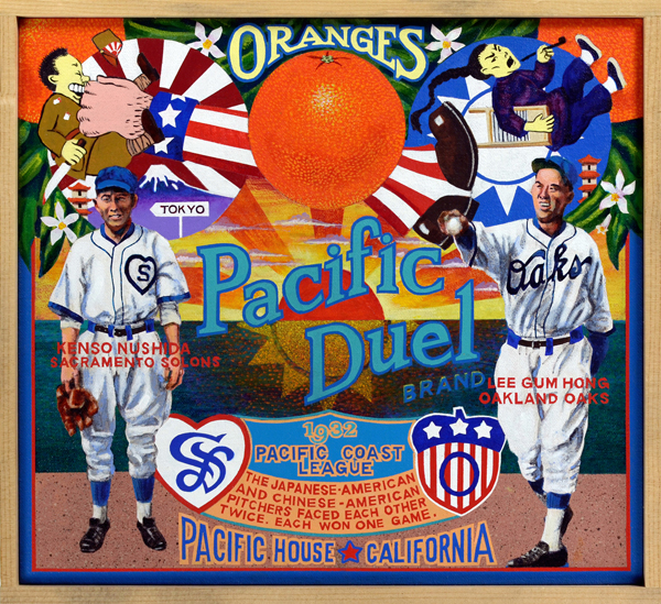   Pacific Duel Brand   During the depths of the Depression, the two worst teams in the Pacific Coast League (PCL), the Oakland Oaks and Sacramento Solons (or Senators), were taking a beating at the gate. In a desperate attempt to boost attendance, th