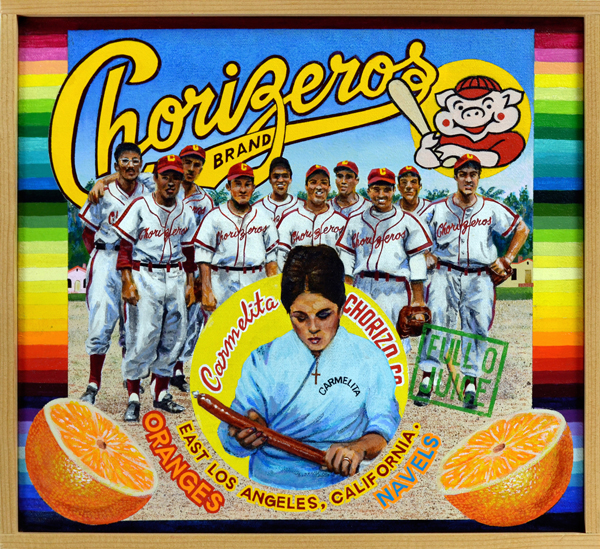   Chorizeros Brand   Of the many amateur and semi-professional baseball teams composed of Mexican American players from East Los Angeles, none was more successful than the Carmelita Chorizeros, perennial City of Los Angeles champions. The team was sp