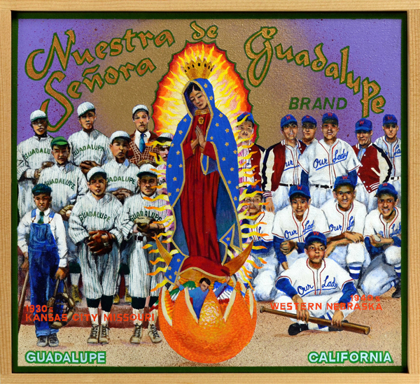   Nuestra Senora de Guadalupe Brand   The Virgin Mary, embodied in the figure of Mexico’s patron saint, Nuestra Senora de Guadalupe, has been one of the most common mascots of Mexican American teams throughout the country. Two of those teams are port