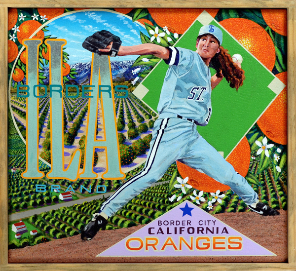 Ila Borders Brand Ila Borders (b. 1975) is the second woman to start a men’s college baseball game and among the first female pitchers in integrated men’s professional baseball. The left-handed control specialist pitched in NAIA competition for Southern California College and Whittier College between 1994 and 1997. Later that year, Borders signed with the St. Paul Saints of the independent Northern League. Traded to the Duluth Dukes, on July 7, 1998 she became the first female pitcher to start a professional men’s game. She lost that game, but three weeks later became the first woman pitcher to win a pro game, besting the Sioux Falls Canaries 3‒1. Frustrated by injuries and illness, she moved to the Western League for the 2000 season. When she realized that her hopes to attract attention from a Major League affiliate were doomed, she retired midway through the season. In 2003 she was elected to the Baseball Reliquary’s Shrine of the Eternals for her pioneering efforts to end gender discrimination in the game.