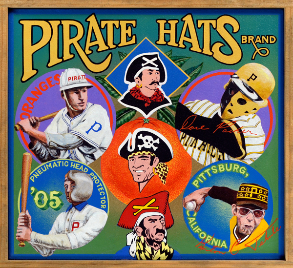   Pirate Hats Brand   No pirate worth his swashbuckling salt would be caught dead without a hat like those seen in the various logos of the Pittsburgh Pirates. The Bucs have never been shy about donning creative headwear. During the 1970s, the Pirate