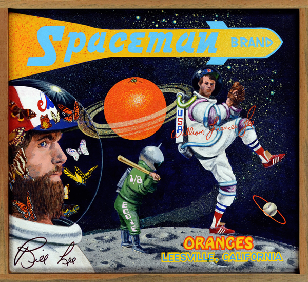   Spaceman Brand (Baseball Reliquary collection)   The colorful and quotable left-handed pitcher Bill “Spaceman” Lee (b. 1946) starred for the Boston Red Sox and the Montreal Expos from 1969 to 1982. His candor and outspokenness mixed with a counterc