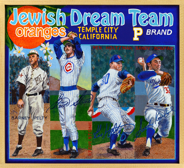   Jewish Dream Team [pitchers]     Dream Team -   If one were asked to create a fantasy roster composed of Jewish players it would include many of the gentleman seen here. Arranged according to position, the pitchers on this dream team include Barney