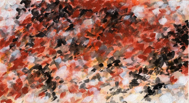 "Landscape Of Stone 04" (4x6) Watercolor - $165