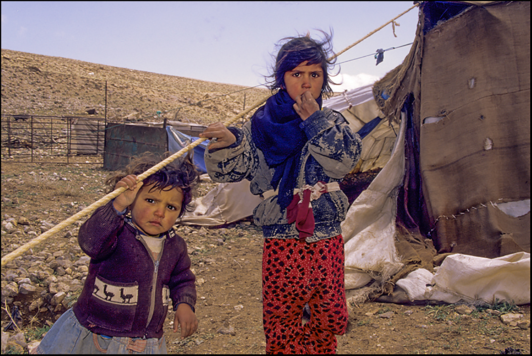Bedouin children, Iran