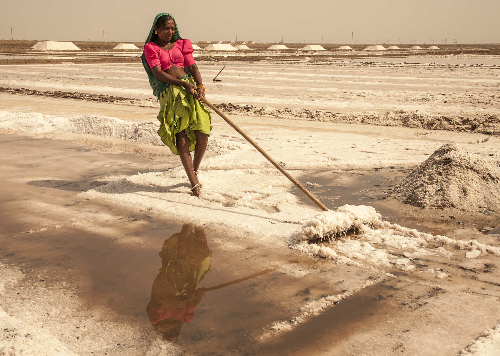 Little Rann salt mine, Gujarat, India