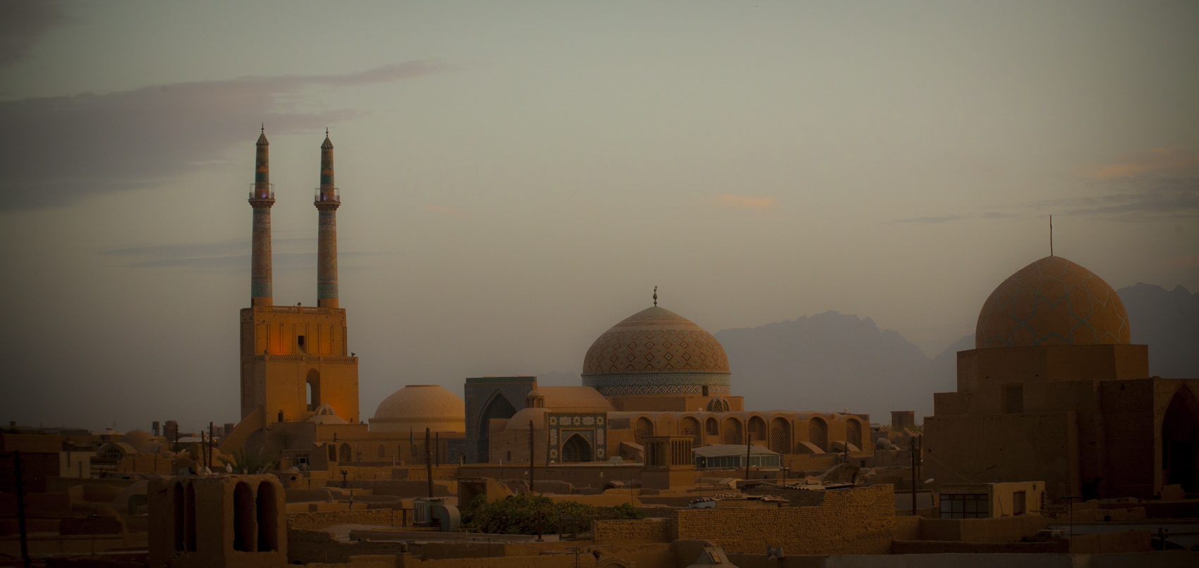 Yazd at sunset