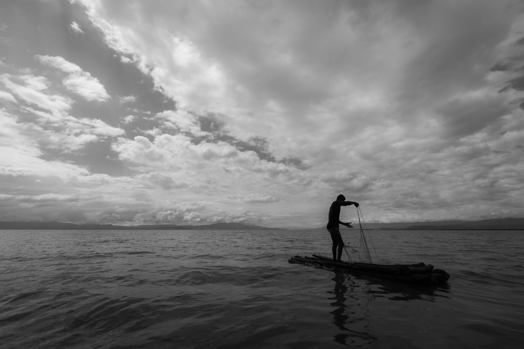 Fisherman, Lake Charna
