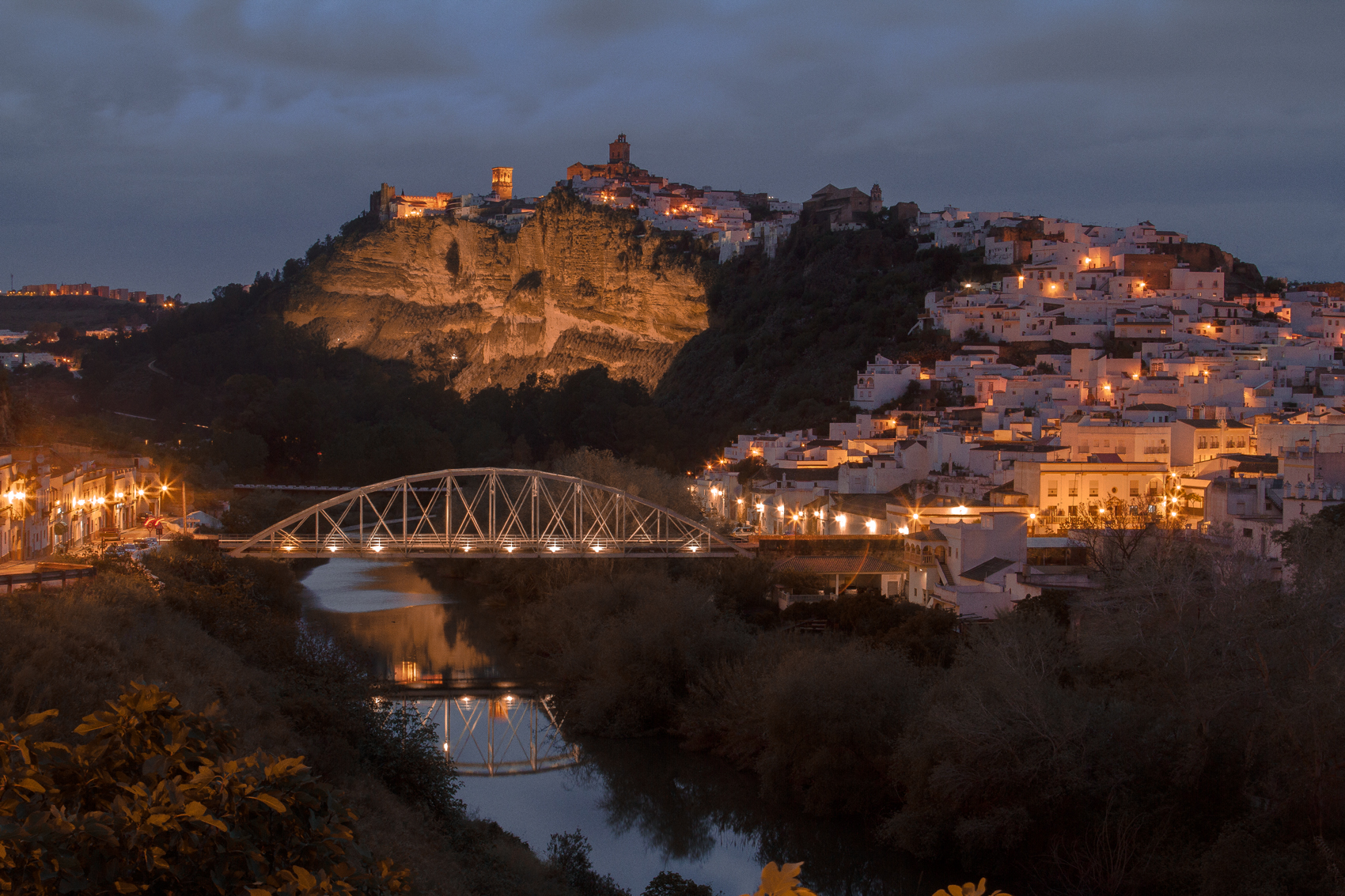 Arcos de la Frontera at dusk