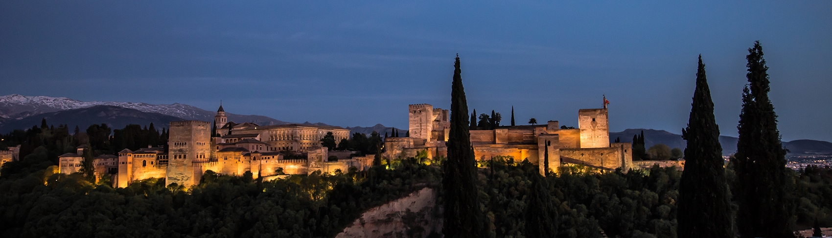The Alhambra at dusk