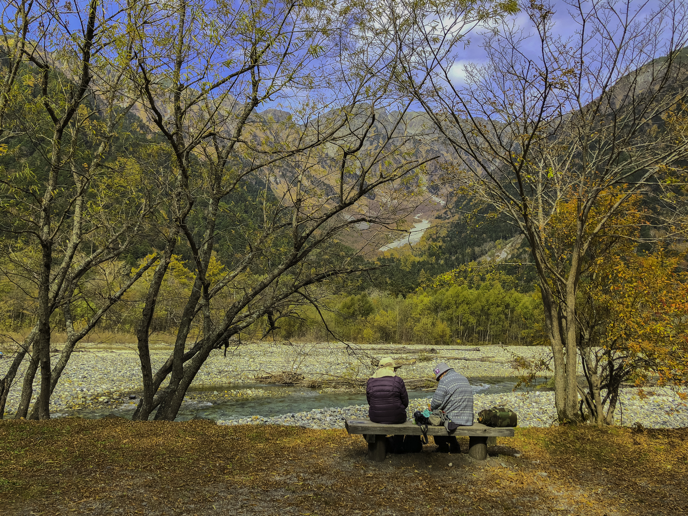 Elders enjoying National Park, Kamikochi