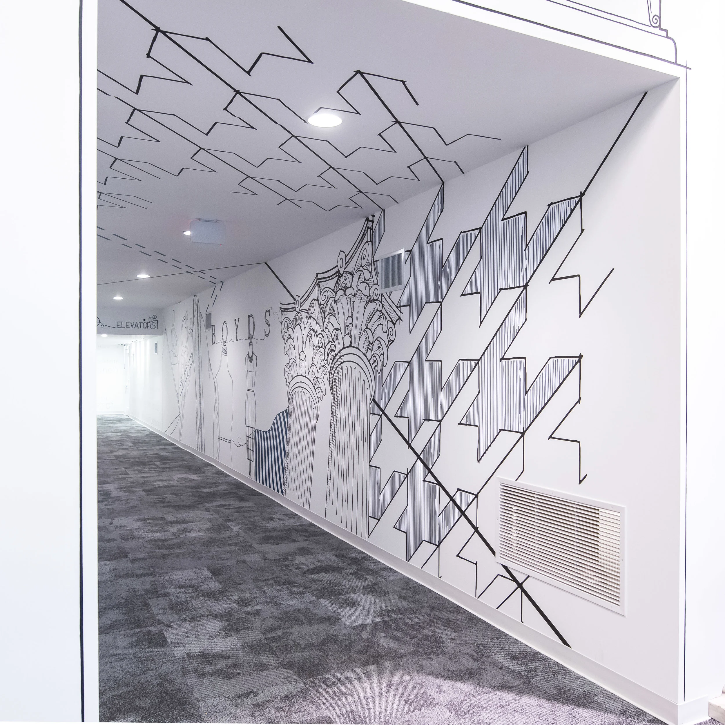 BOYD'S Philadelphia - 1st Floor Custom Graphic