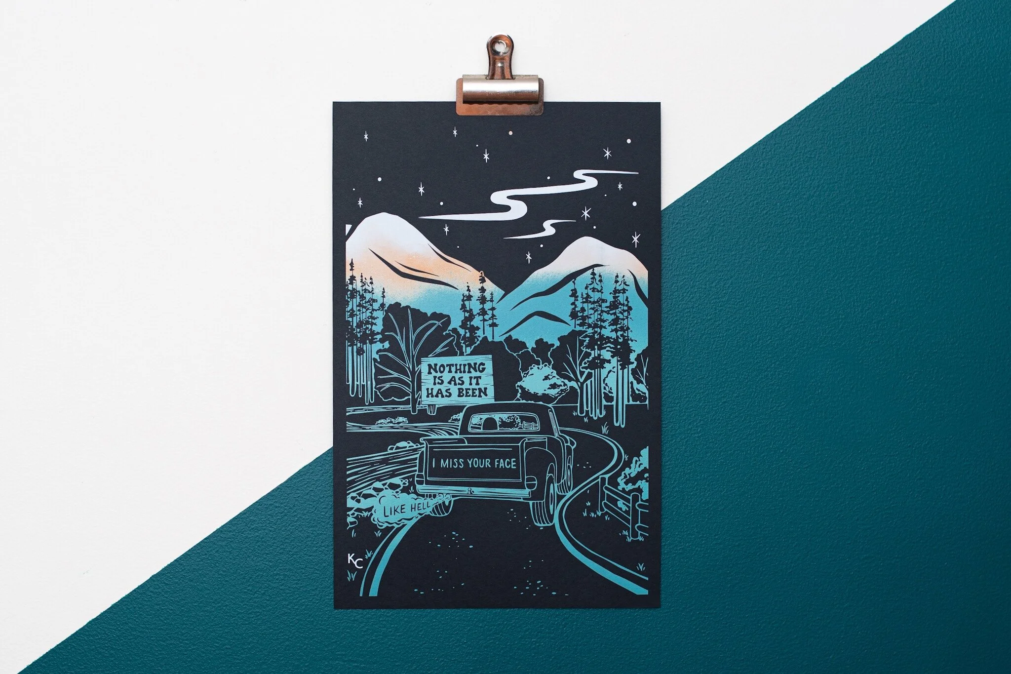 Miss Your Face Like Hell Print