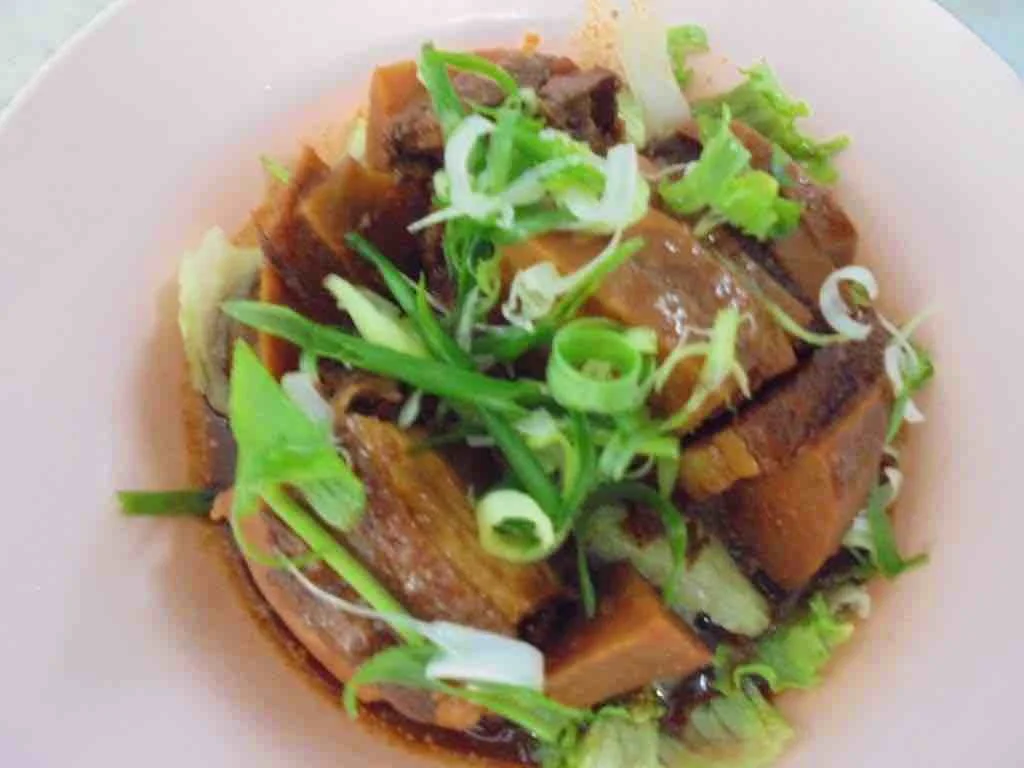 Braised pork belly and yam