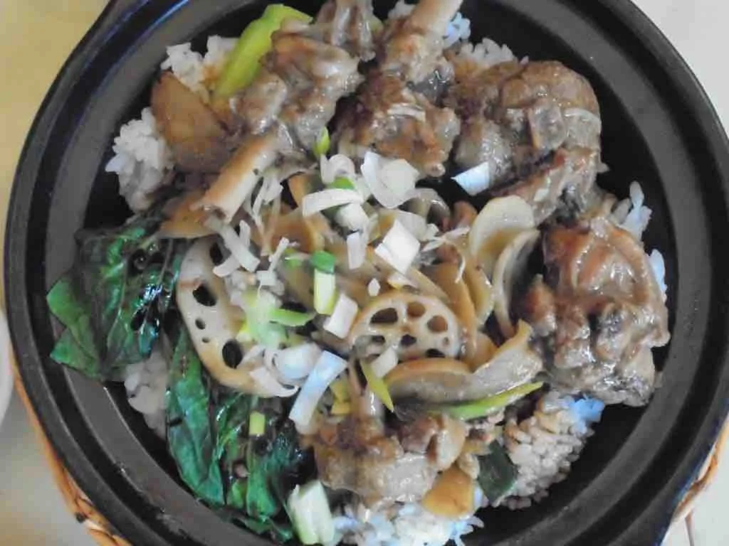 Ginger duck hot pot at Foh San
