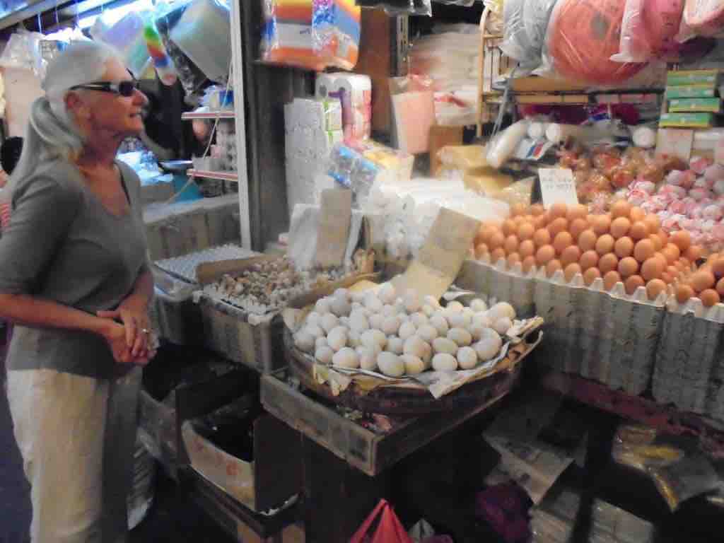 Egg displays at Ipoh wet market