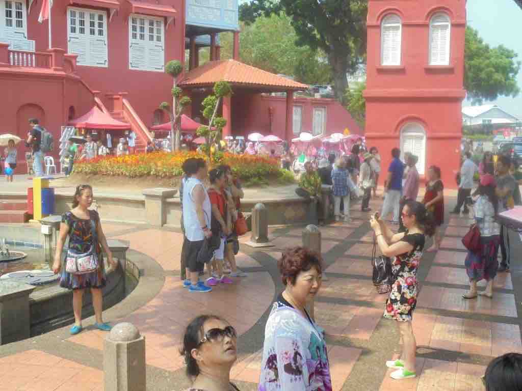 Chinese tourists in Red Dutch Square