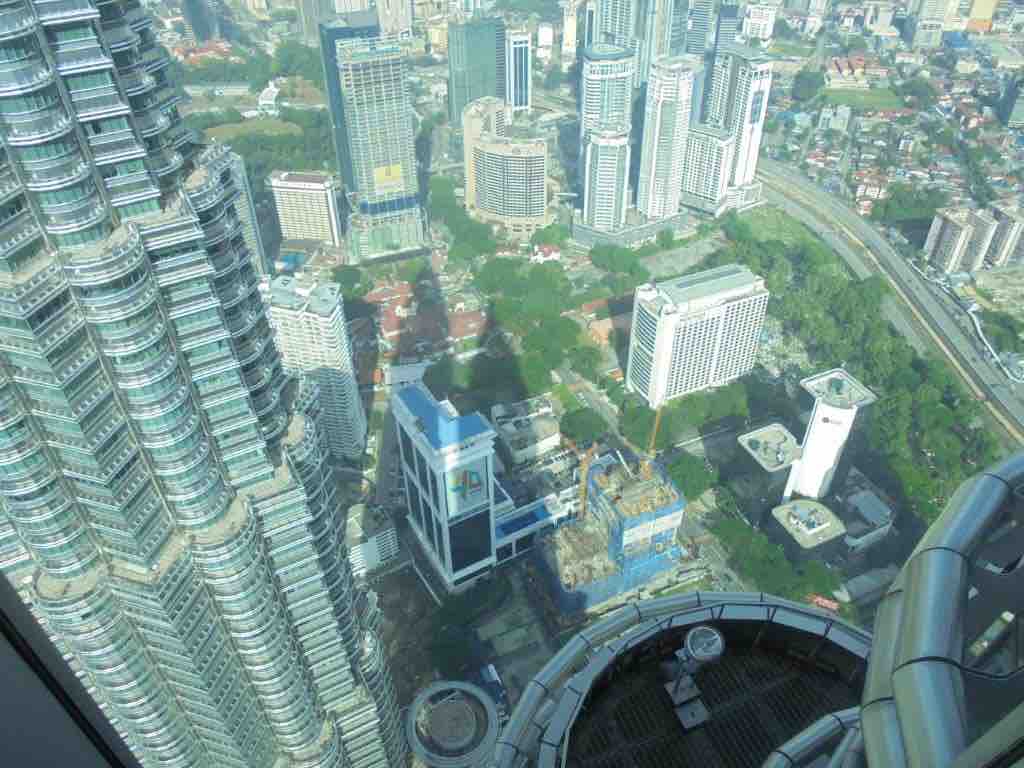 Looking down the Twin Towers