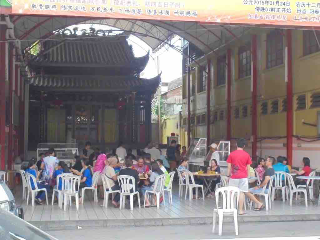 Sunday lunch in temple