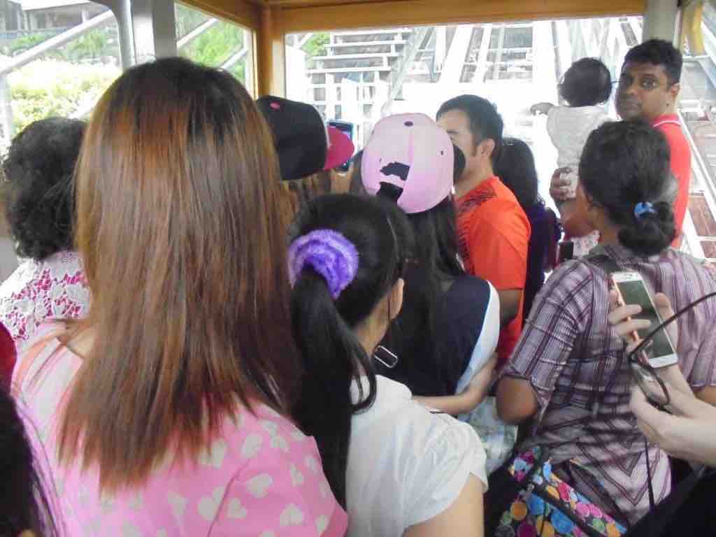 Crammed like sardines in a can