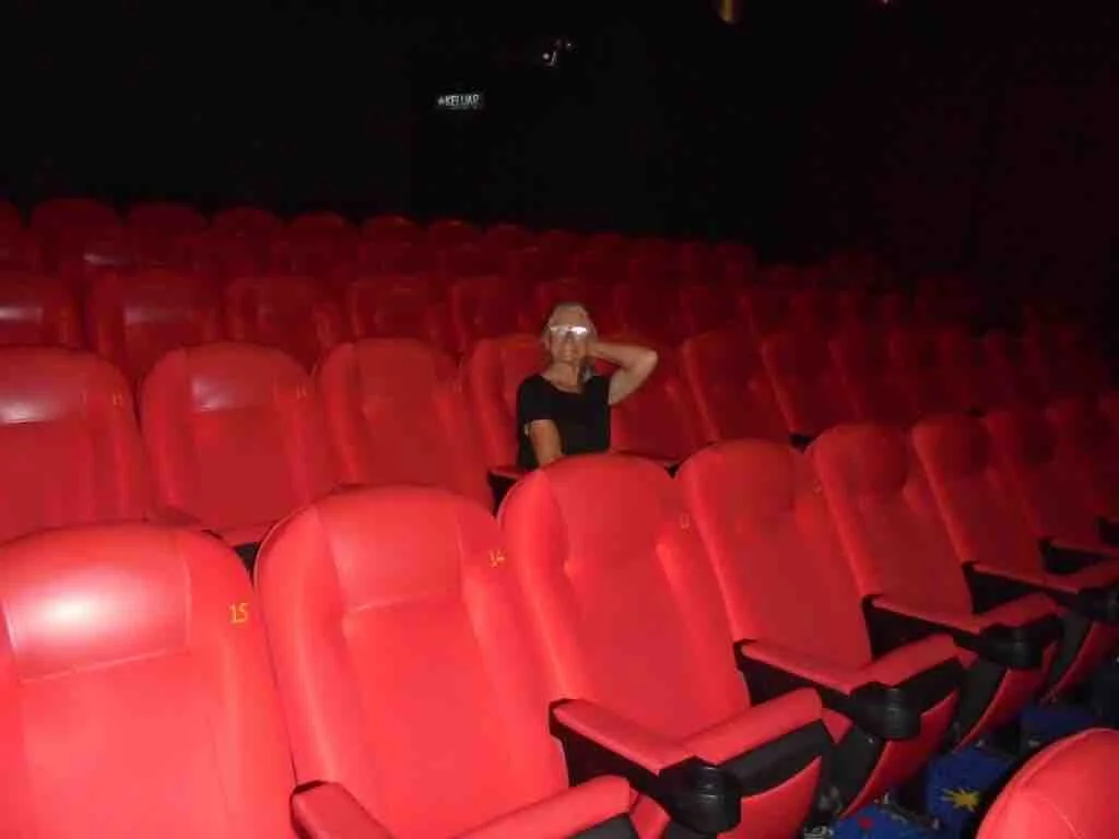 Quiet day at the movies