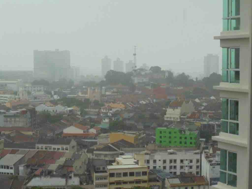 Rain over Melaka