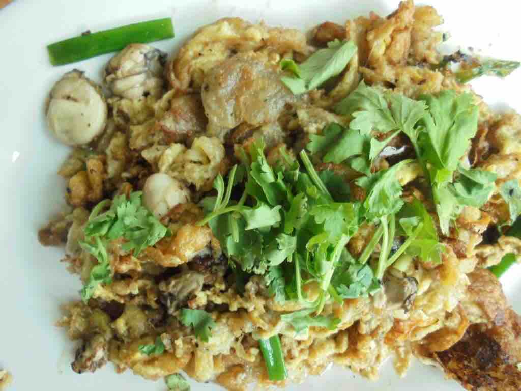 Oyster omelette