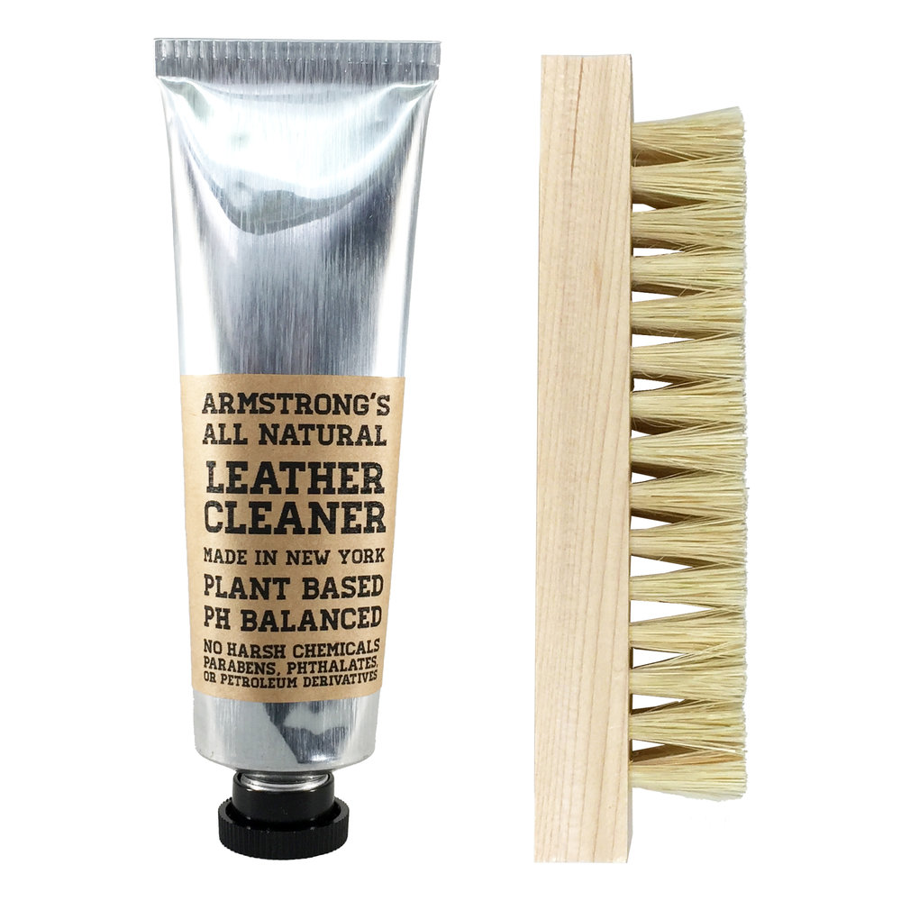 Leather Cleaner + Tampico Scrub Brush — Armstrong's All Natural - Made in  USA