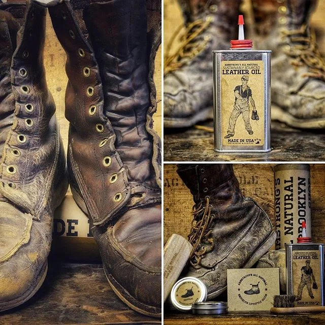 #repost @hectorvilla3 of the @armstrongsallnatural boot care kit. This is an old old pair of abused retired #10877 Redwings. Before I knew of boot care. I pulled them out to give this oil a try. They have been in concrete, mud, rain and worked right