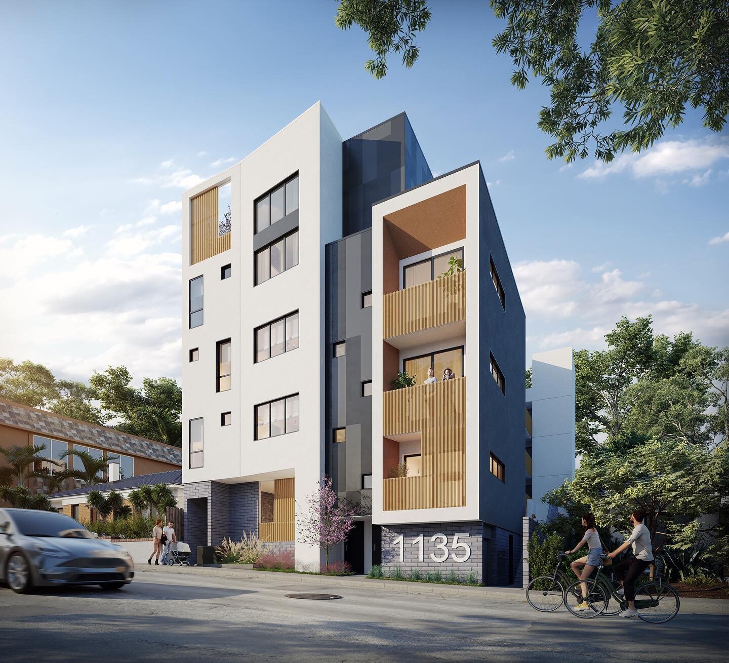 18 unit affordable housing development 

(3) 3-Bedroom
(2) 3-Bedroom + Den
(5) 2-Bedroom
(1) 2-Bedroom + Mezzanine&nbsp;
(4) 1-Bedroom + Mezzanine
(1) 1-Bedroom
(2) Studio&nbsp;

#architecture #housing #sandiegoarchitecture #affordablehousing