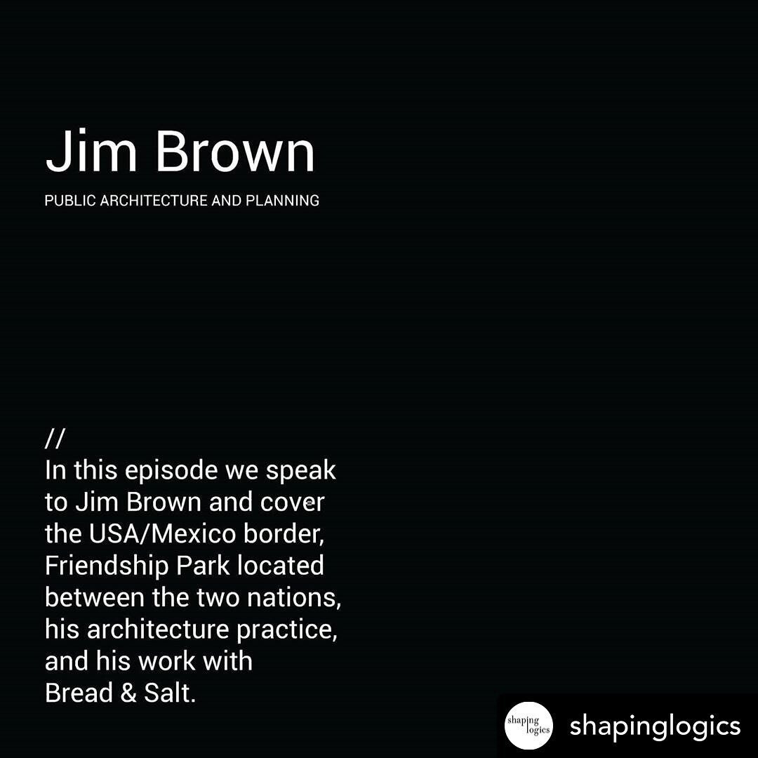 Had a great conversation with mr @jamesbrownpublic_architecture What a nice guy!.
.

@shapinglogics New Episode Out! Talked with Jim Brown of Public Architecture and Planning about Bread &amp; Salt, his 
current architecture projects, and the Build 