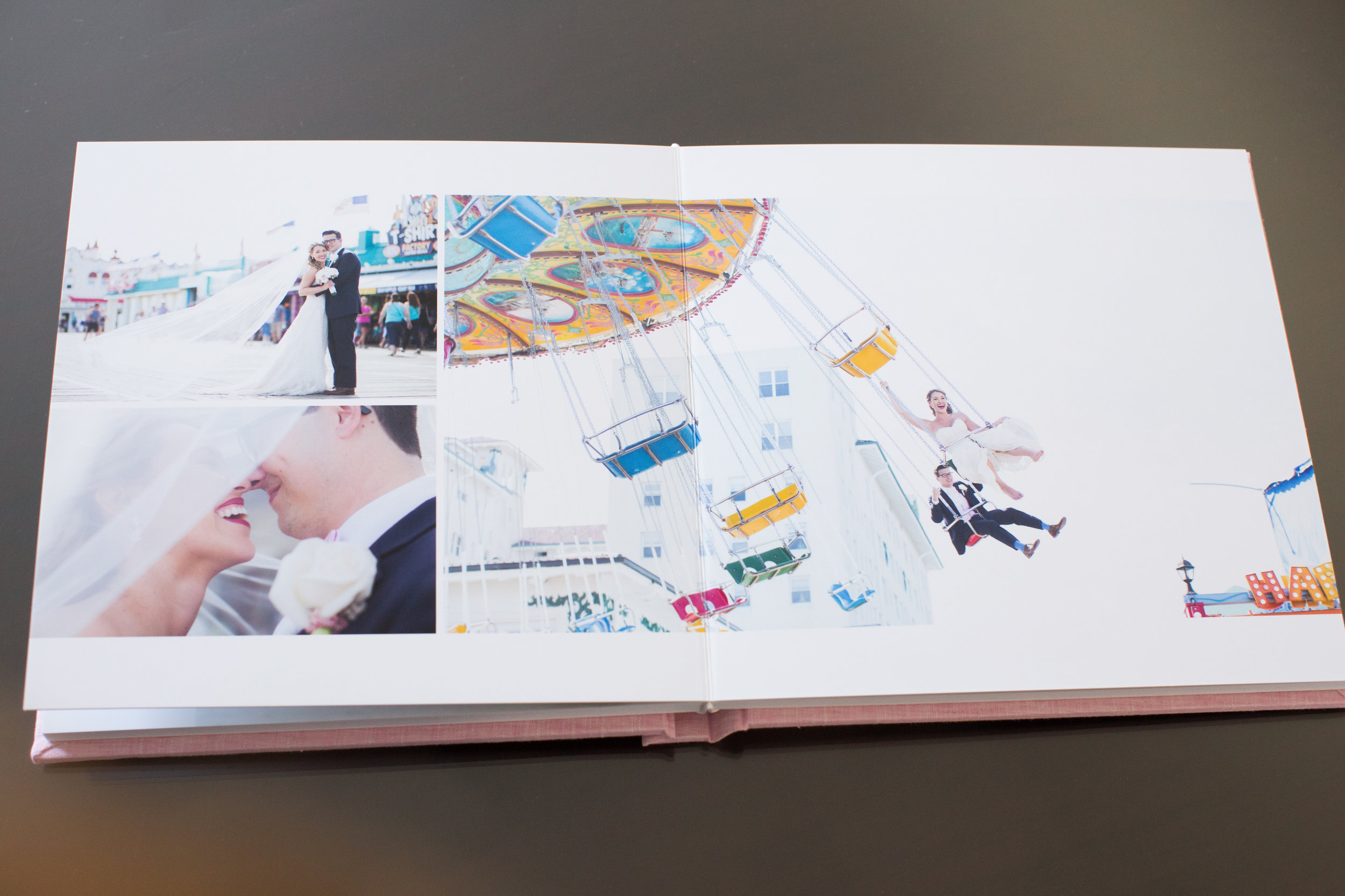 I love that you can print right across the spread without worrying about the gutter (aka line down the middle). The pages lay flat, so no worries!