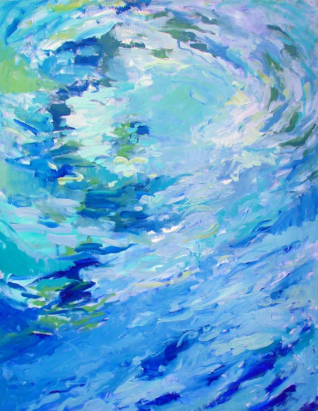 Whirlpool, oil on canvas, 4x6