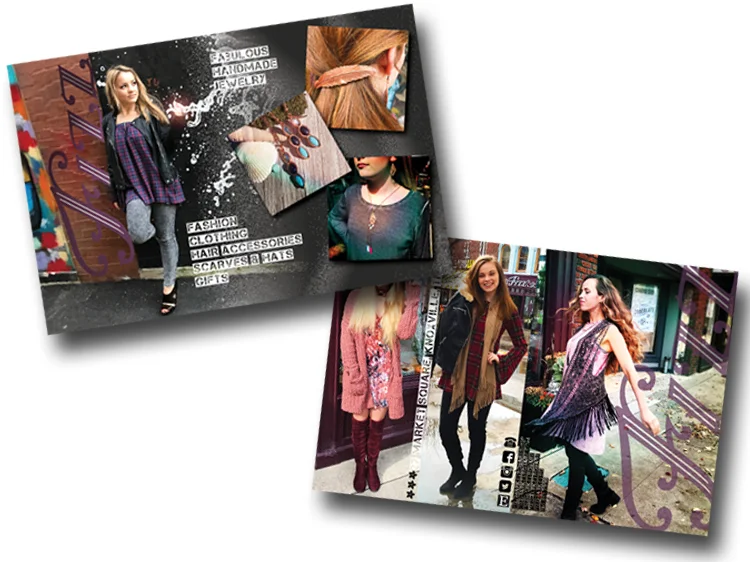 Promotional postcard for Fizz.