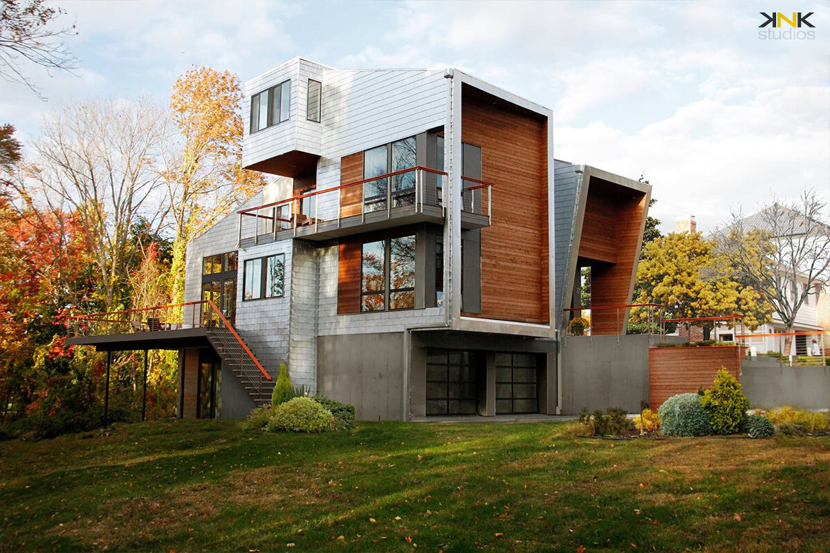 3K house exterior west