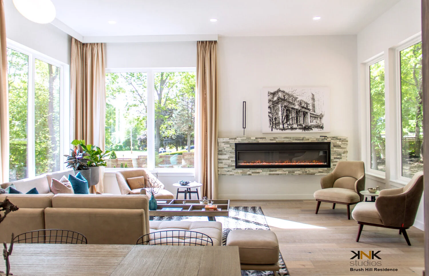 Brush Hill Residence Family Room