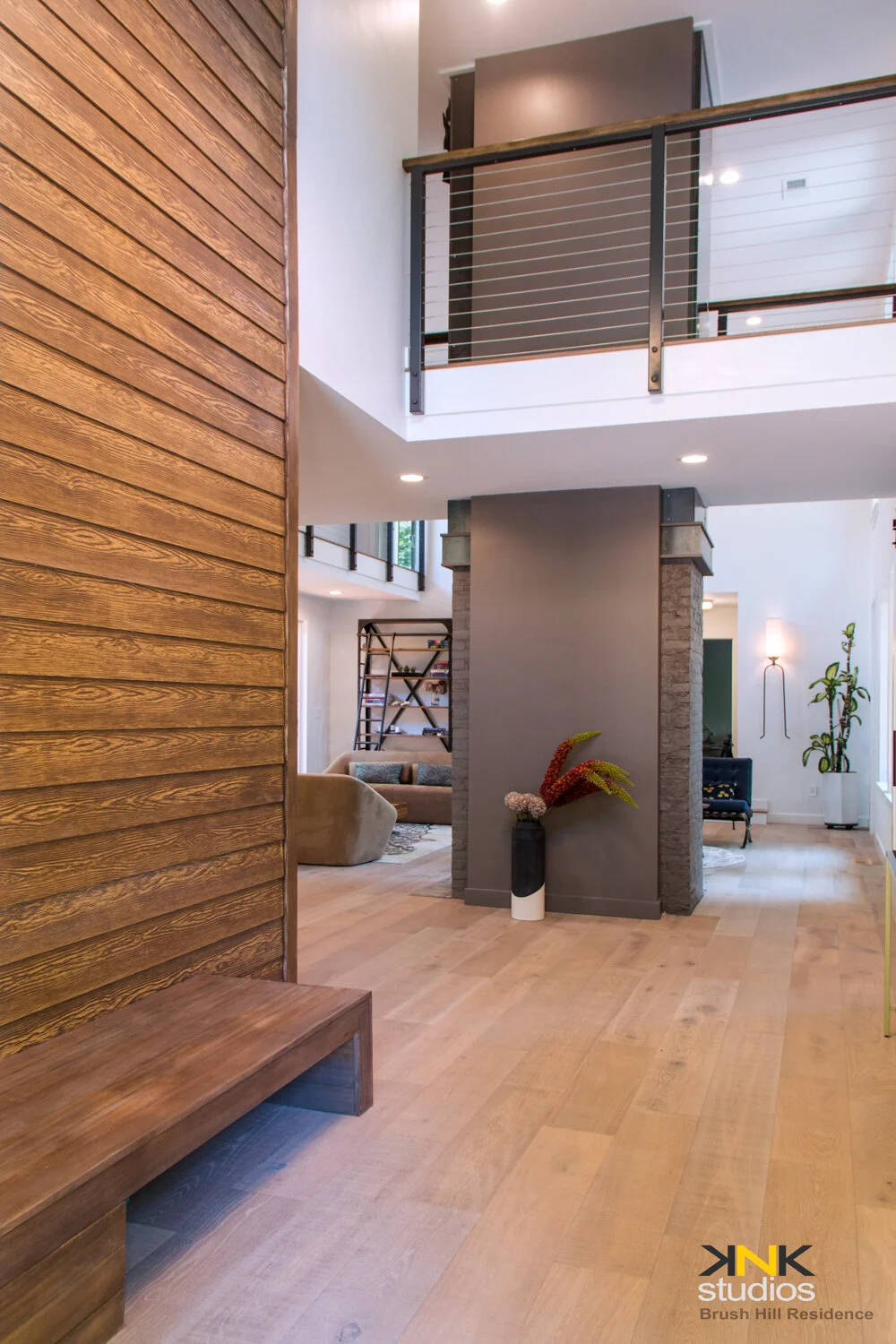 Brush Hill Residence Foyer Mezzanine