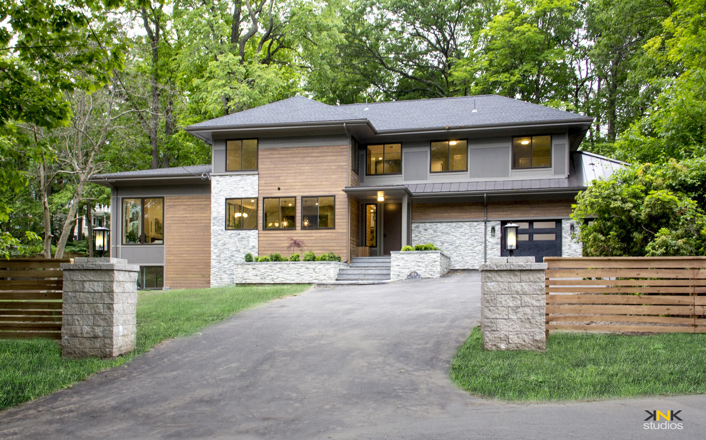 Brush Hill Residence Entry
